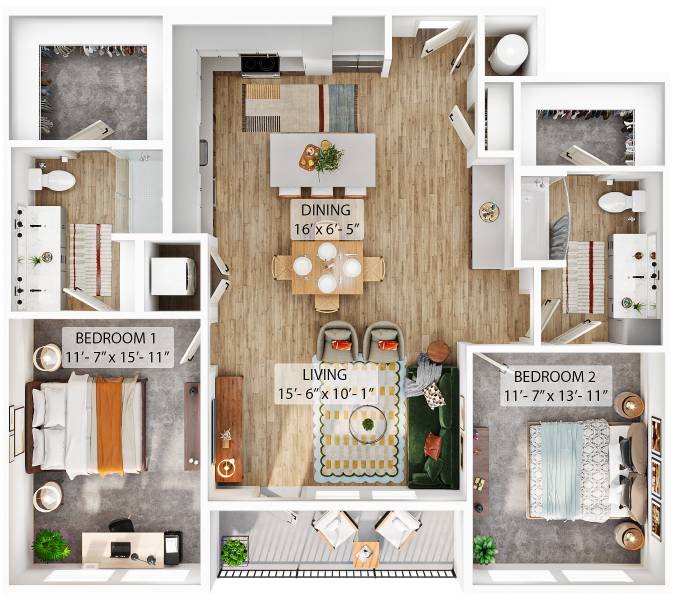 Floor plan layout diagram for B5