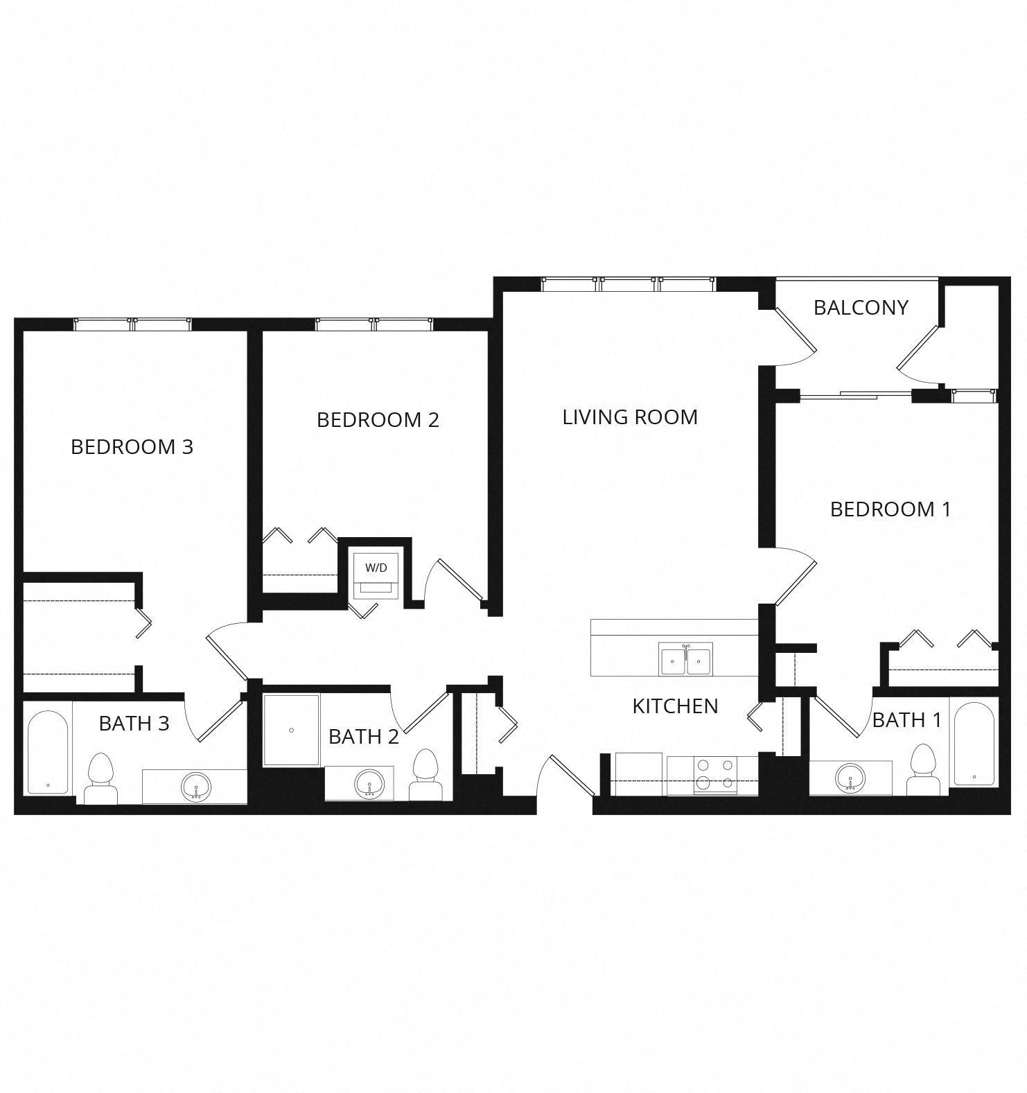 3x3 L floor plan