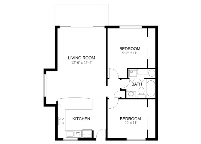 Model E floor plan