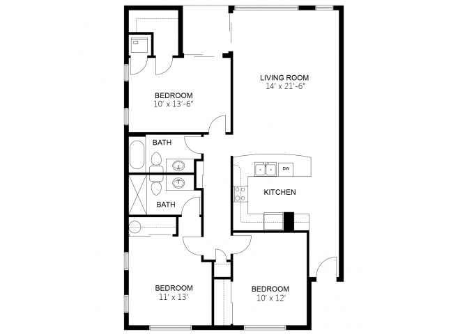 Model H floor plan