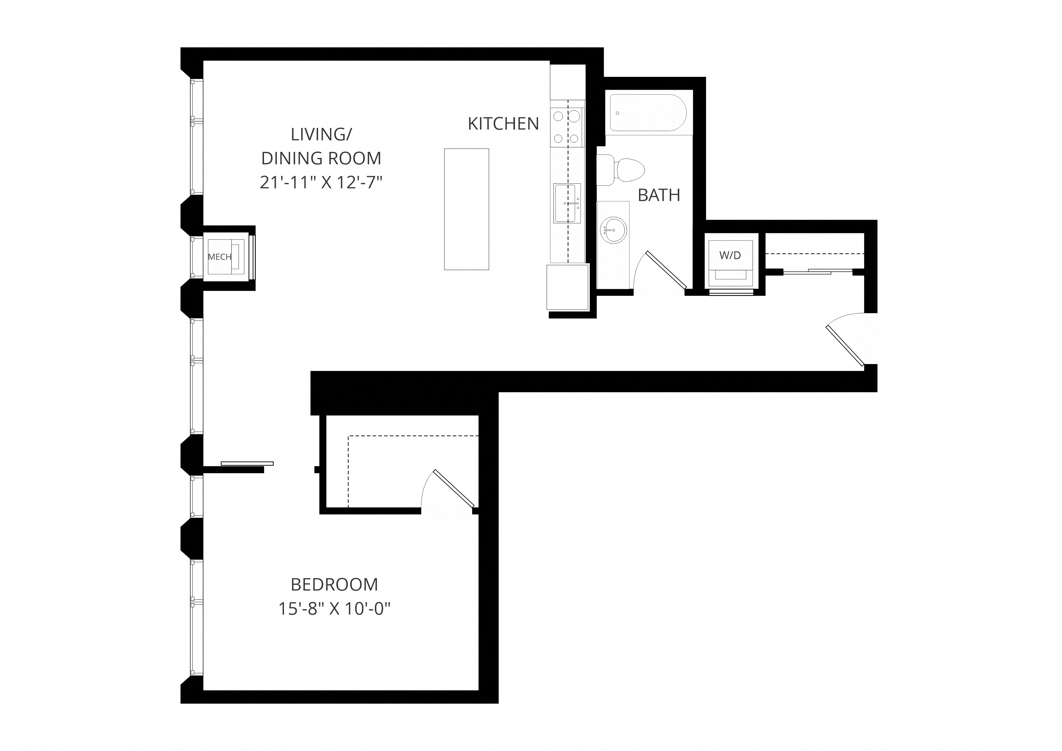 One Bedroom - a09 floor plan