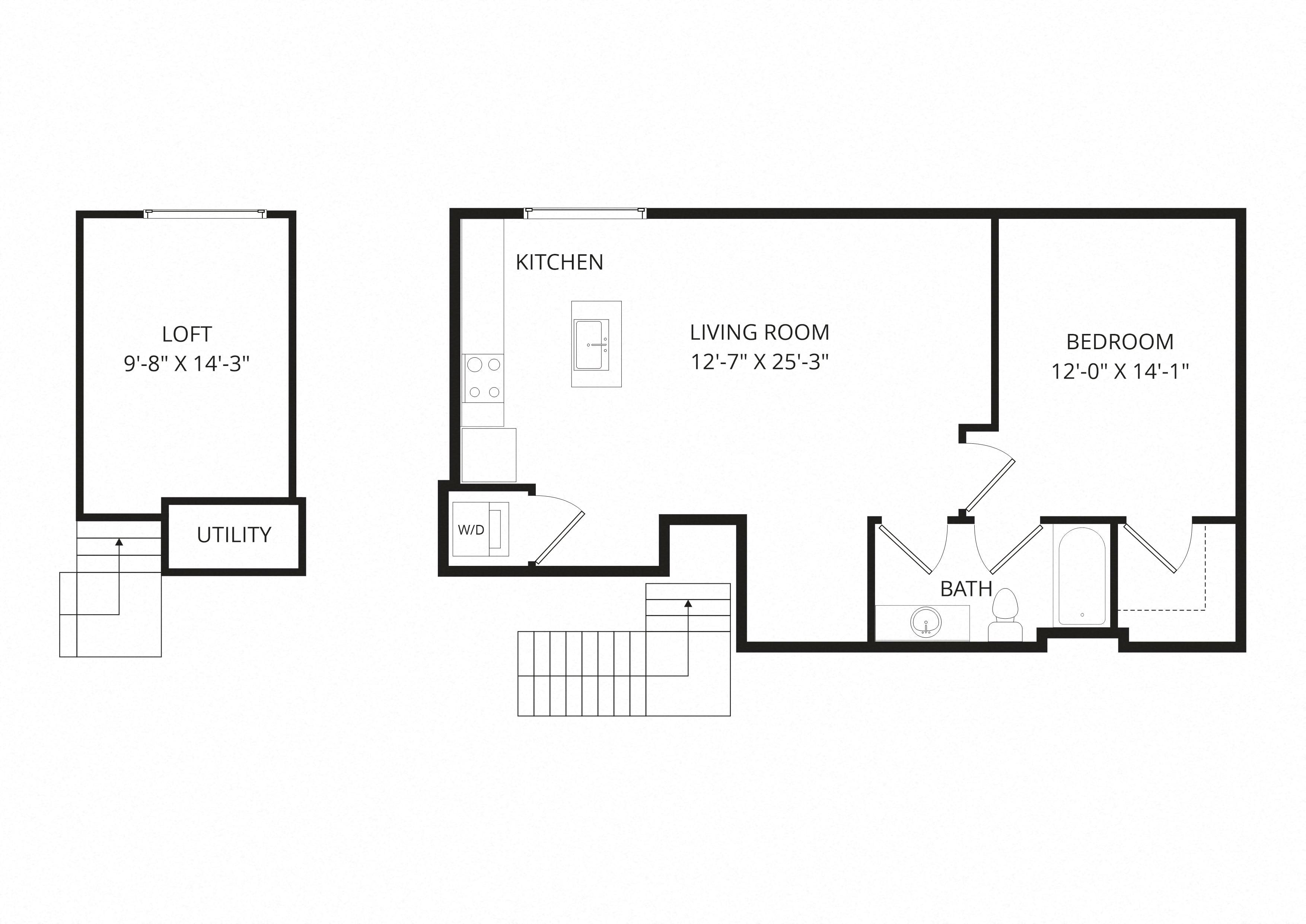 A6 Loft floor plan