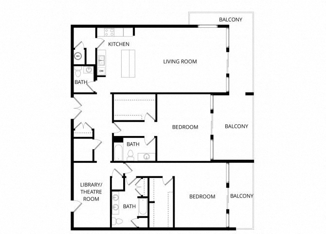 Penthouse floor plan