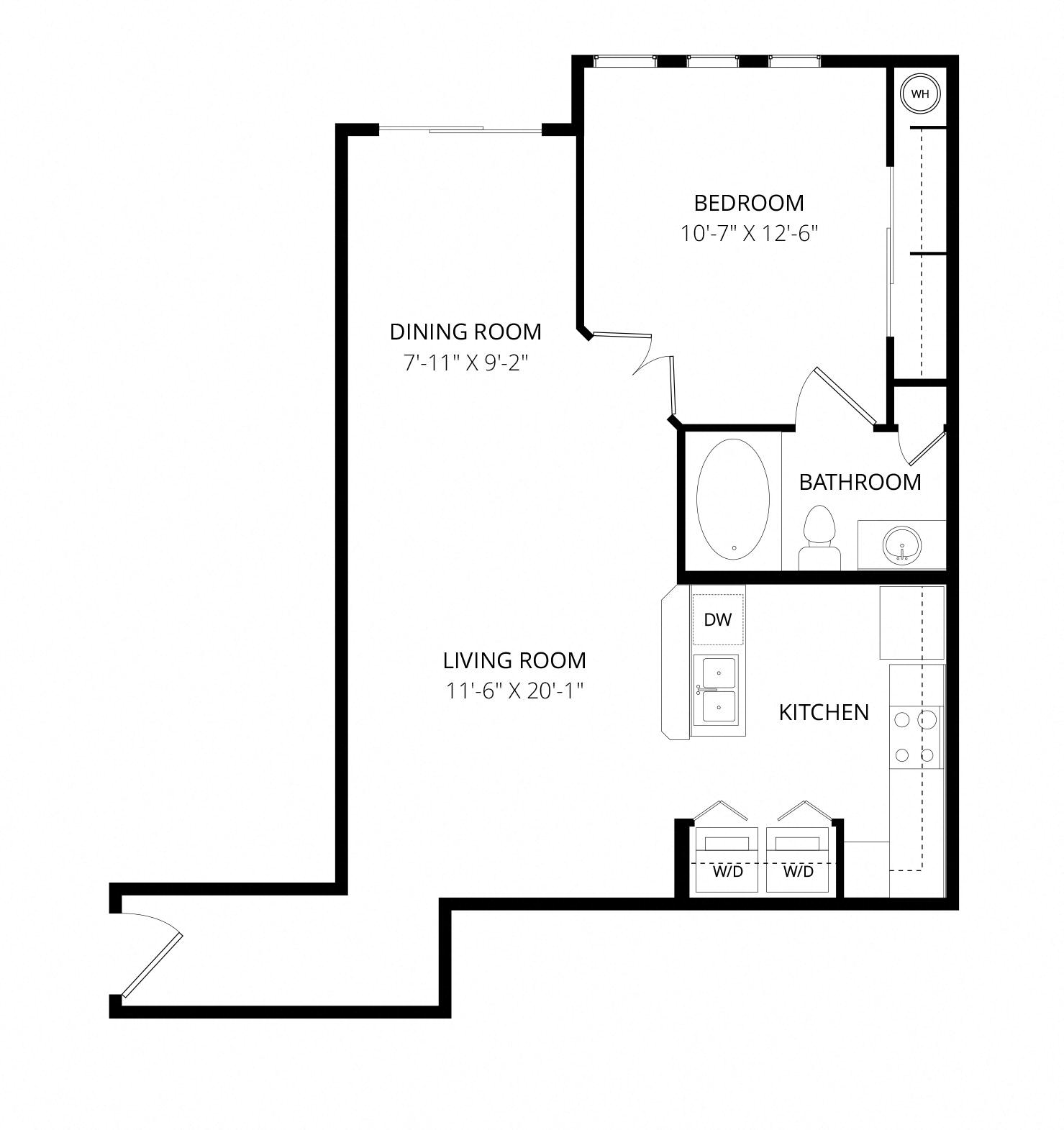 Floor-plan diagram at Bolero.