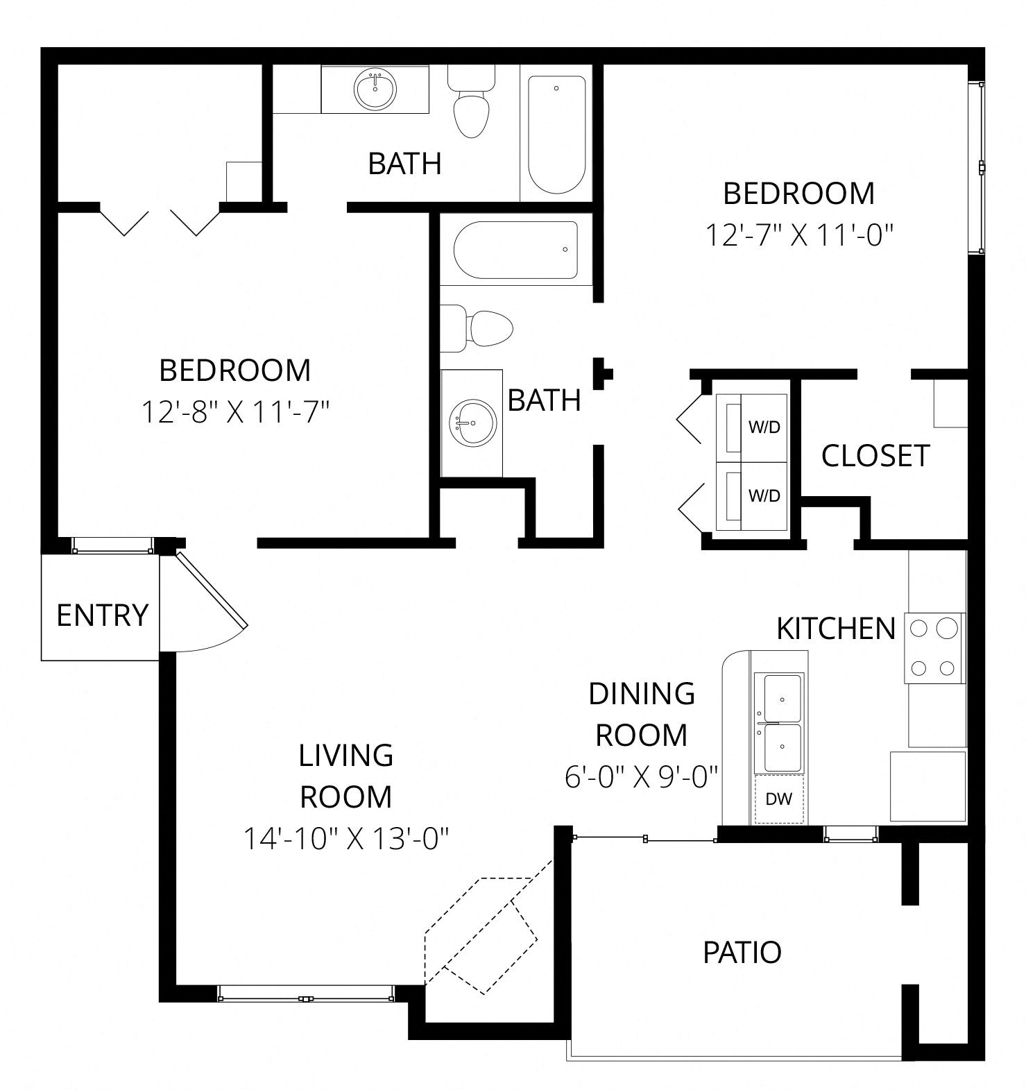 Floor-plan diagram at Motif.