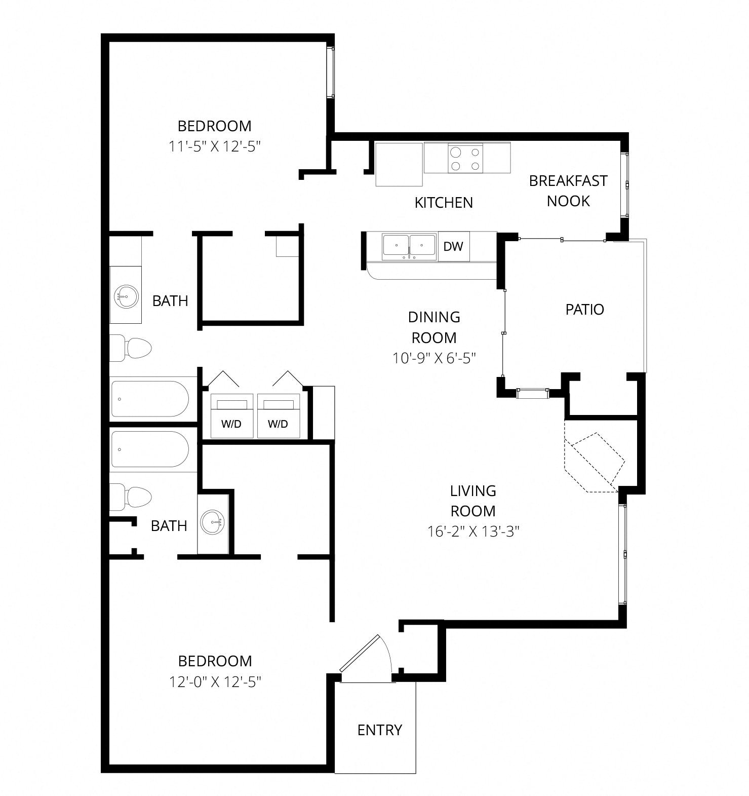 Floor-plan diagram at Motif.
