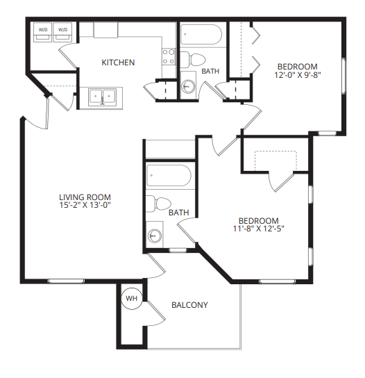 B2_TwoBedroom floor plan