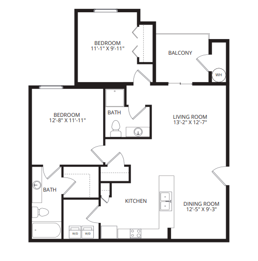 B5_TwoBedroom floor plan
