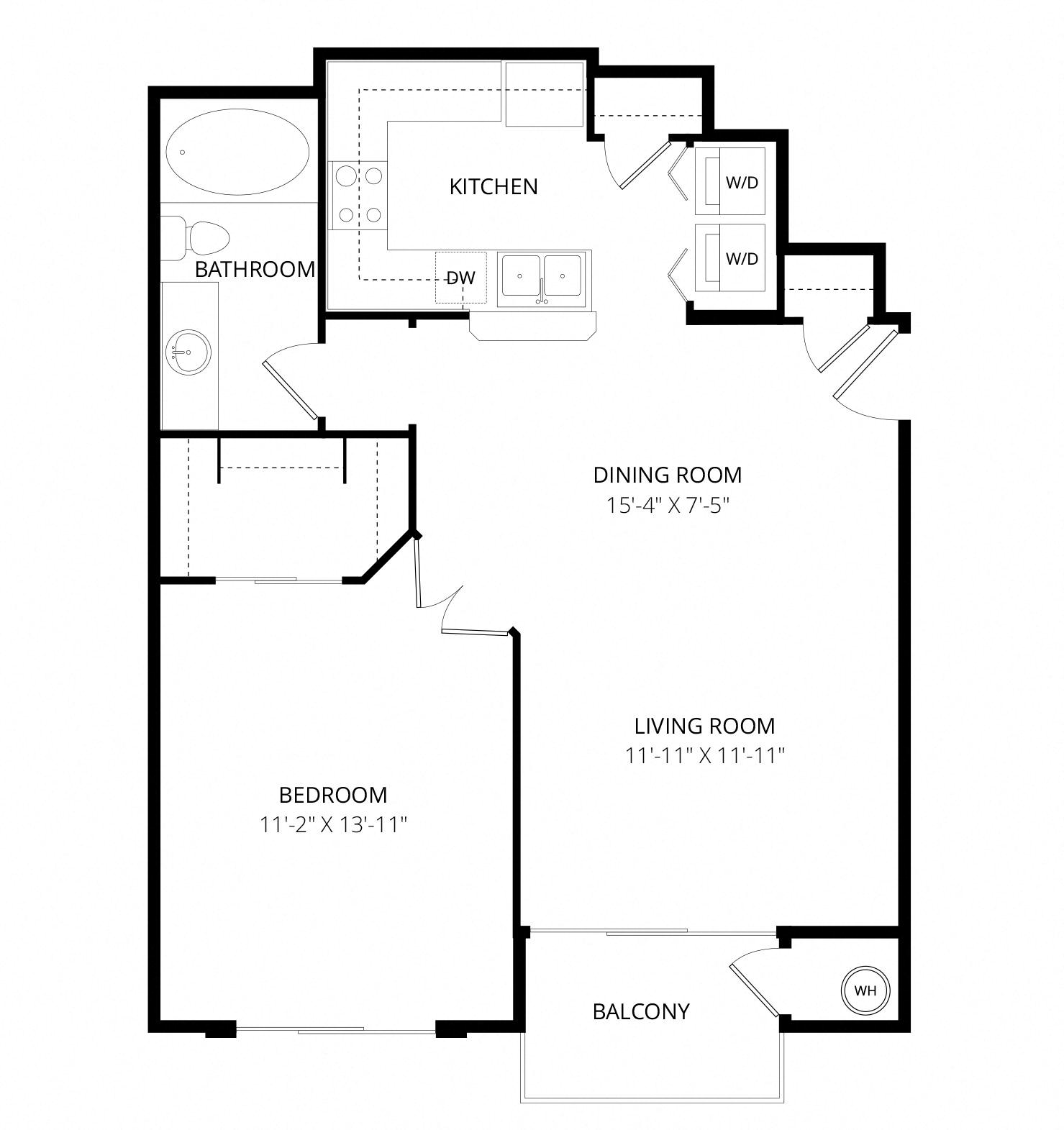 Floor-plan diagram at Bolero.