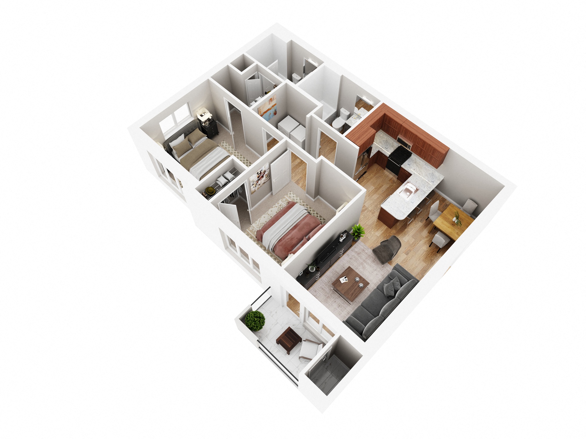 Court floor plan