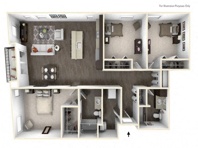 DARNING_ThreeBedroom floor plan