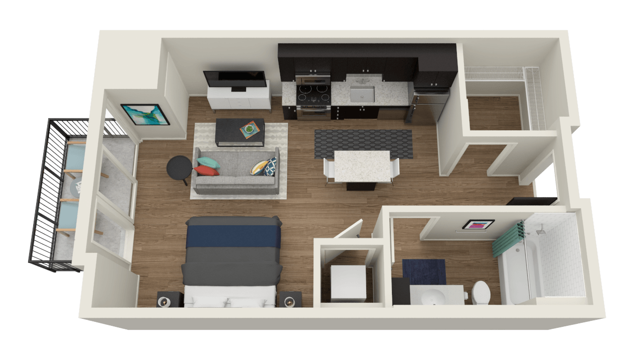 Five floor plan