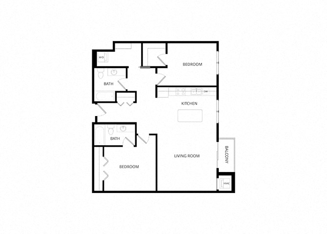2K floor plan