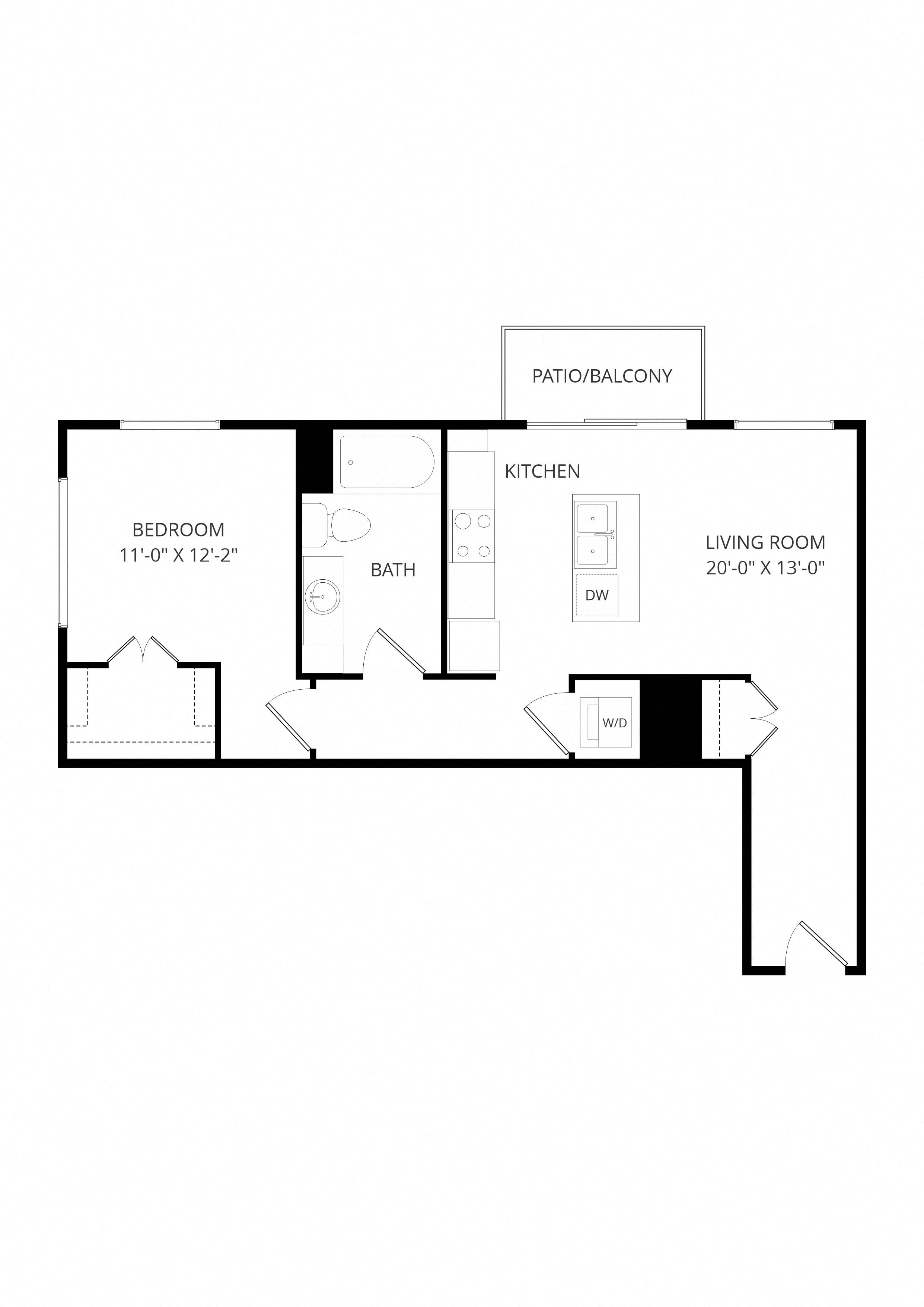 B09 1x1 floor plan