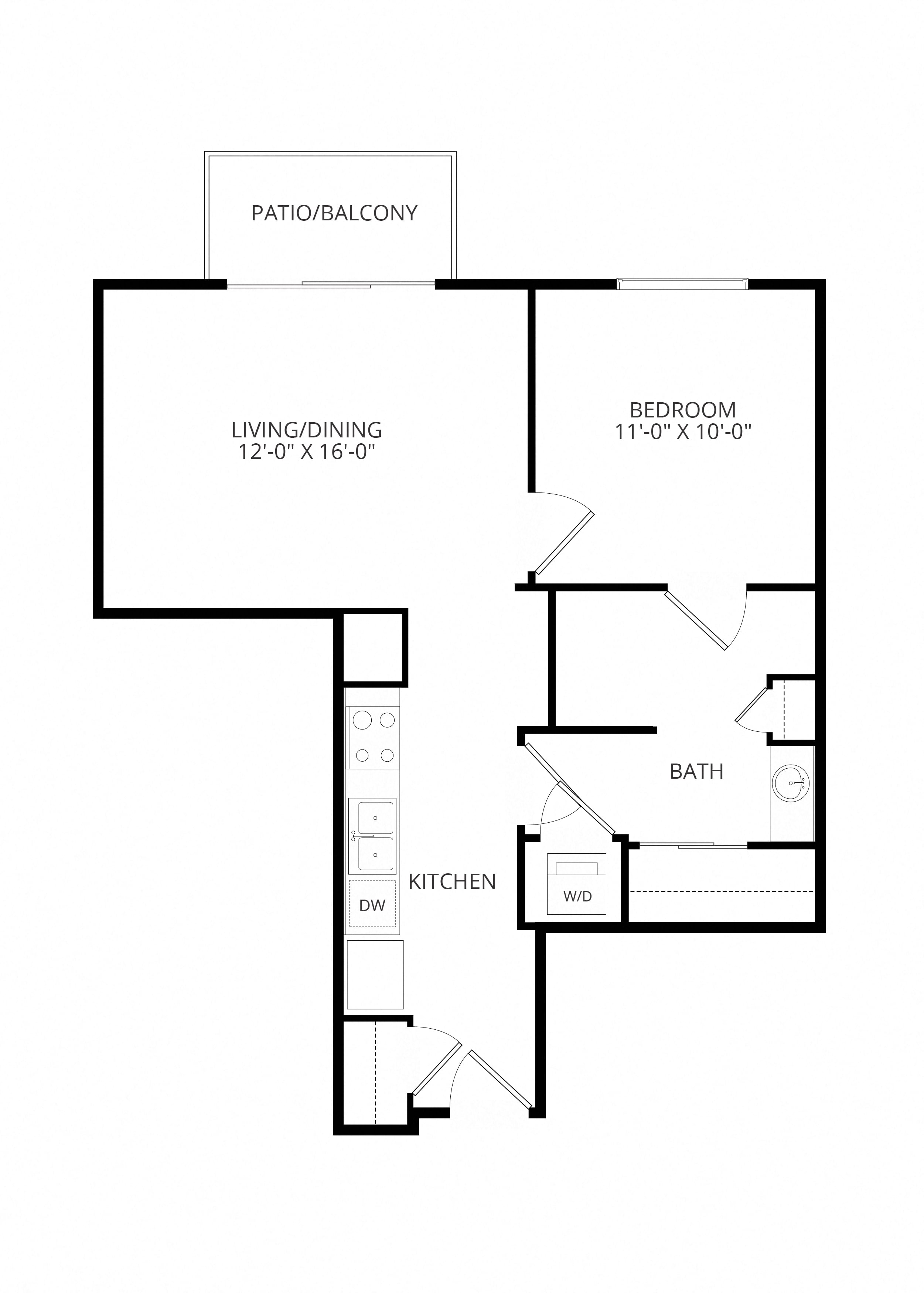 B03 1x1 floor plan