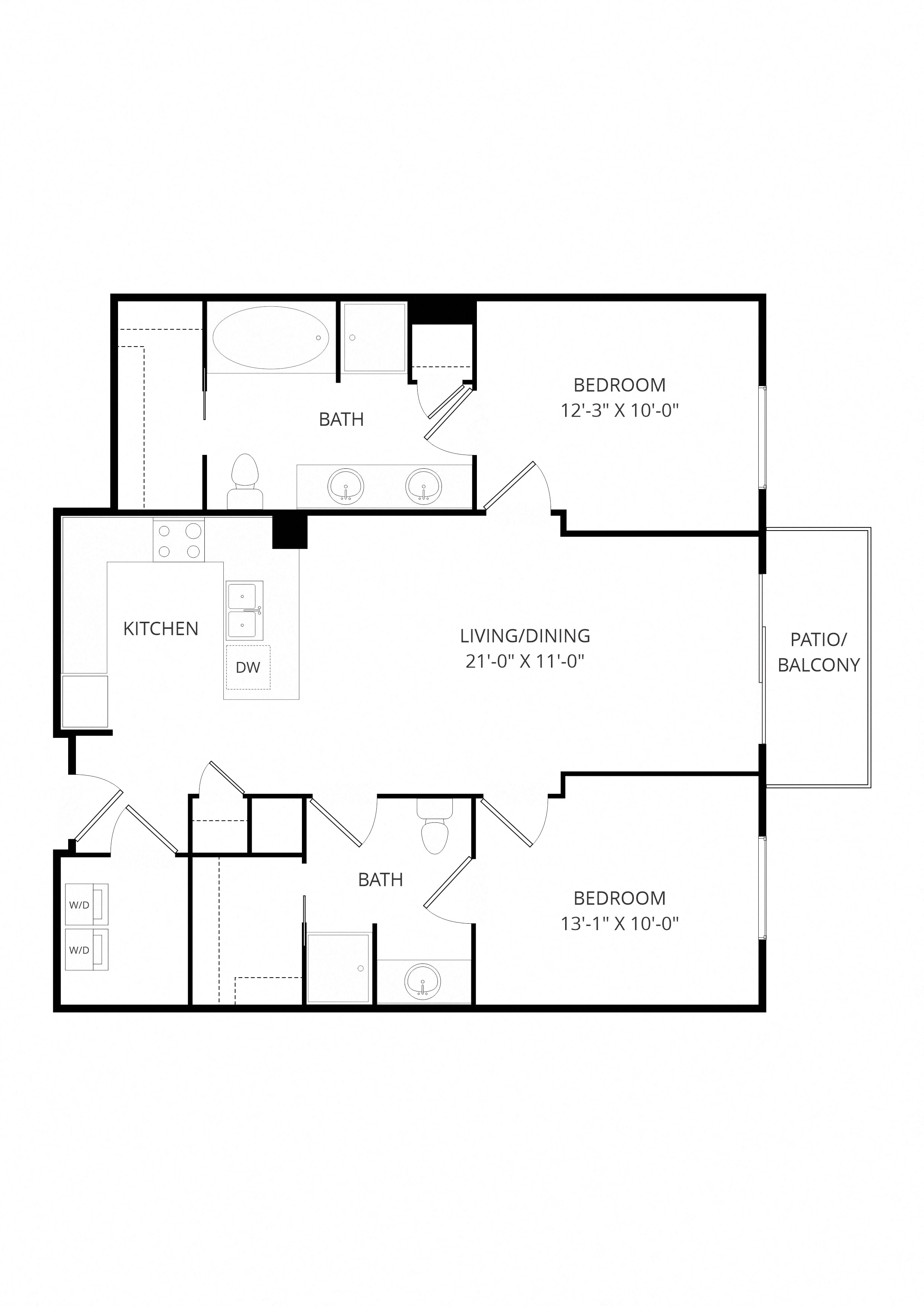 C04 2x2 floor plan
