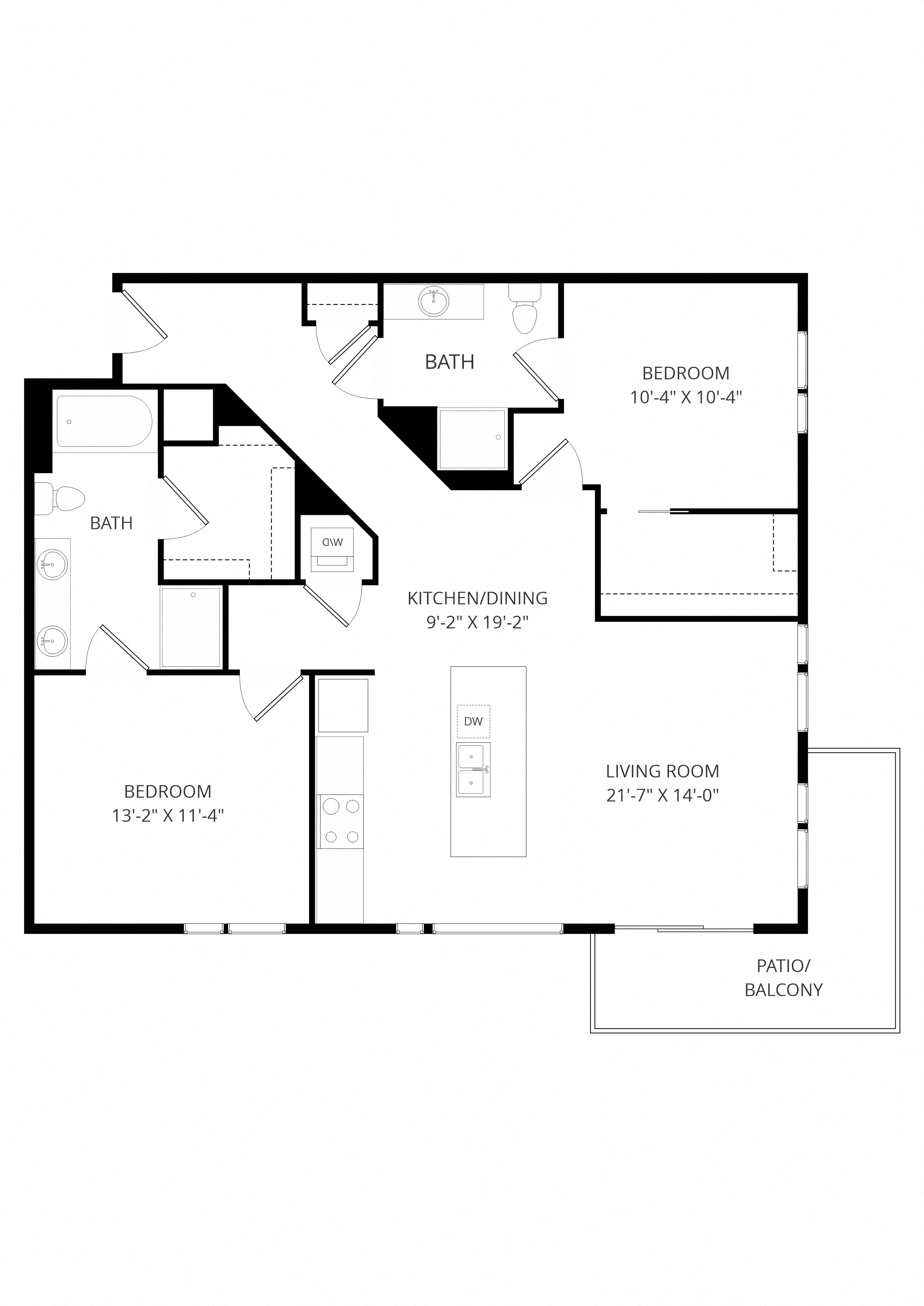 C03 2x2 floor plan