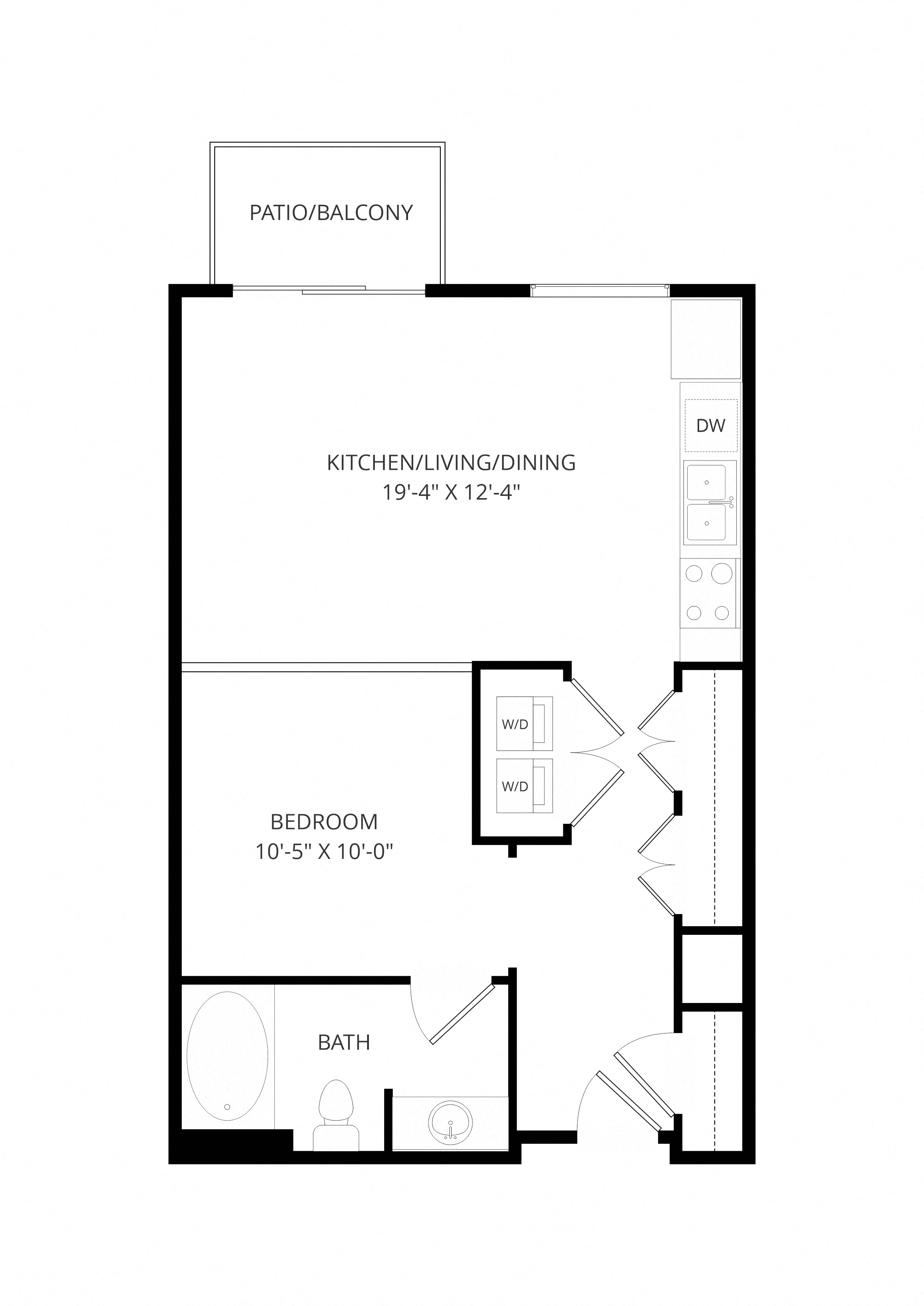 A8 0x1 floor plan