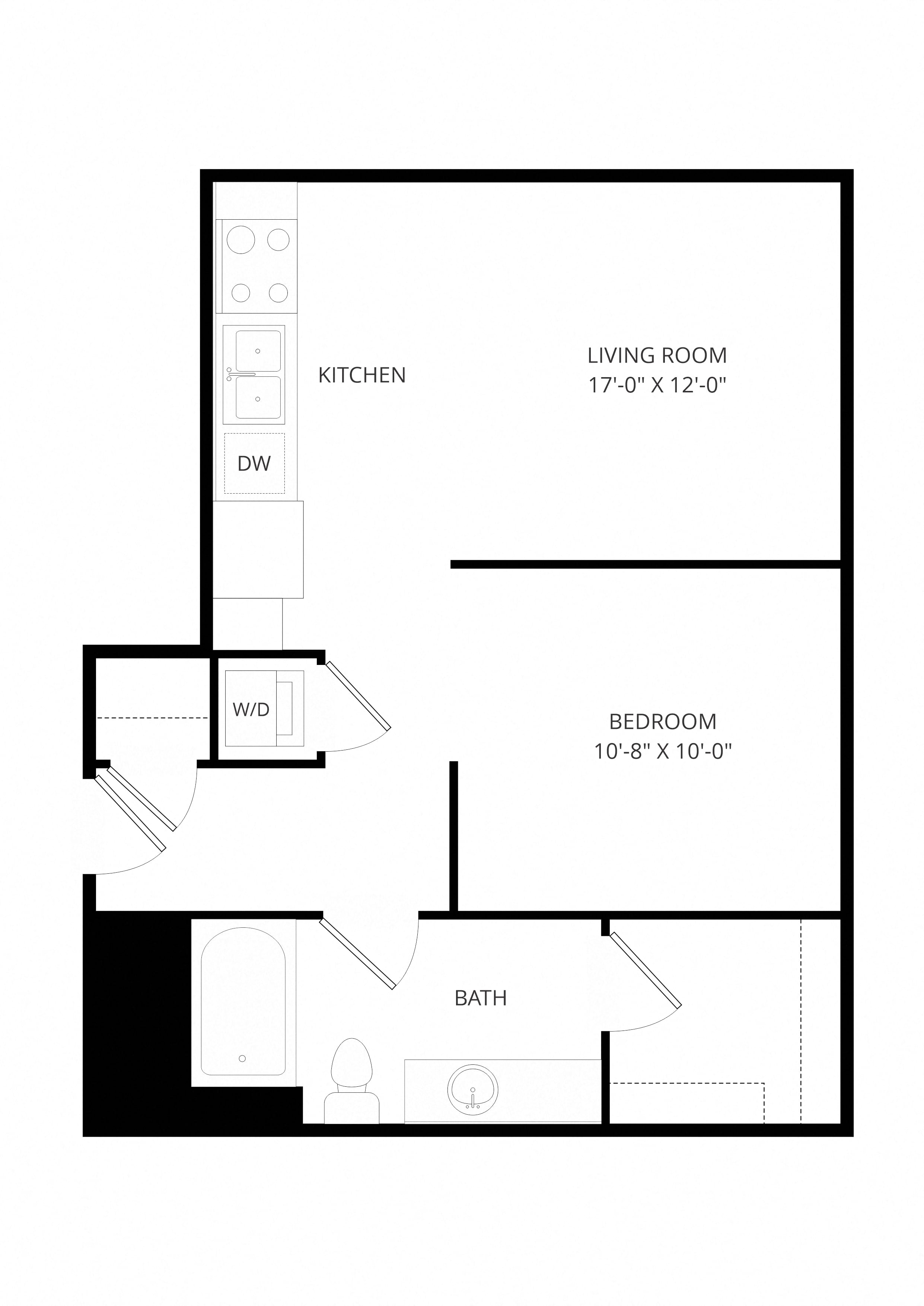 A3 0x1 floor plan