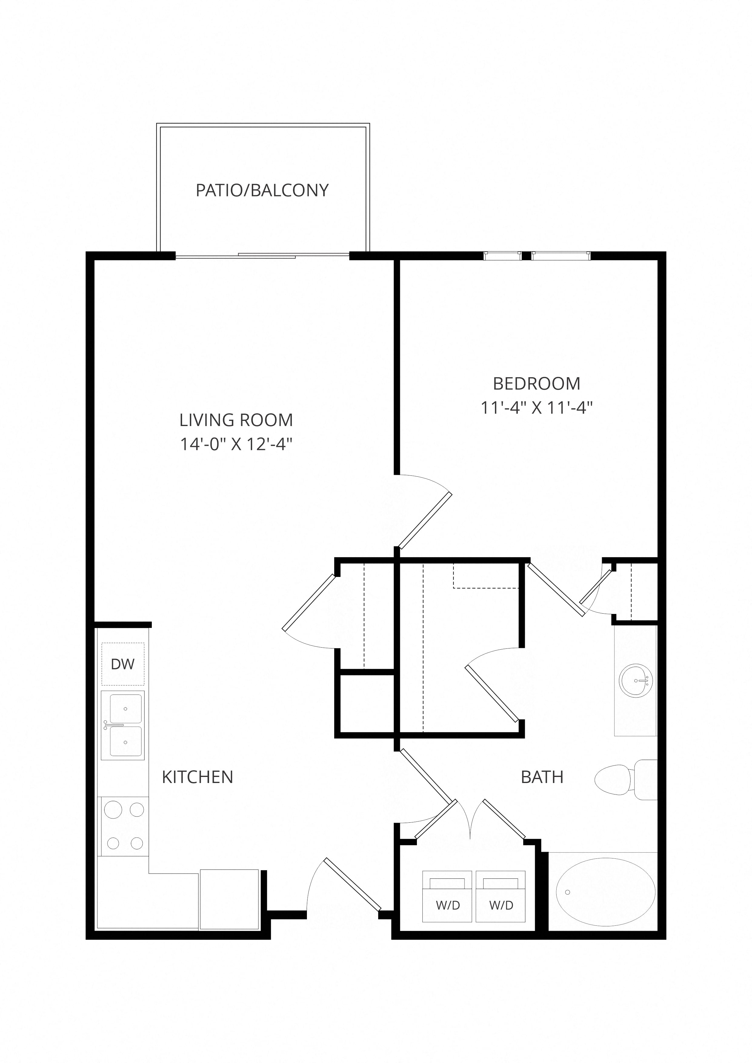 B06 1x1 floor plan