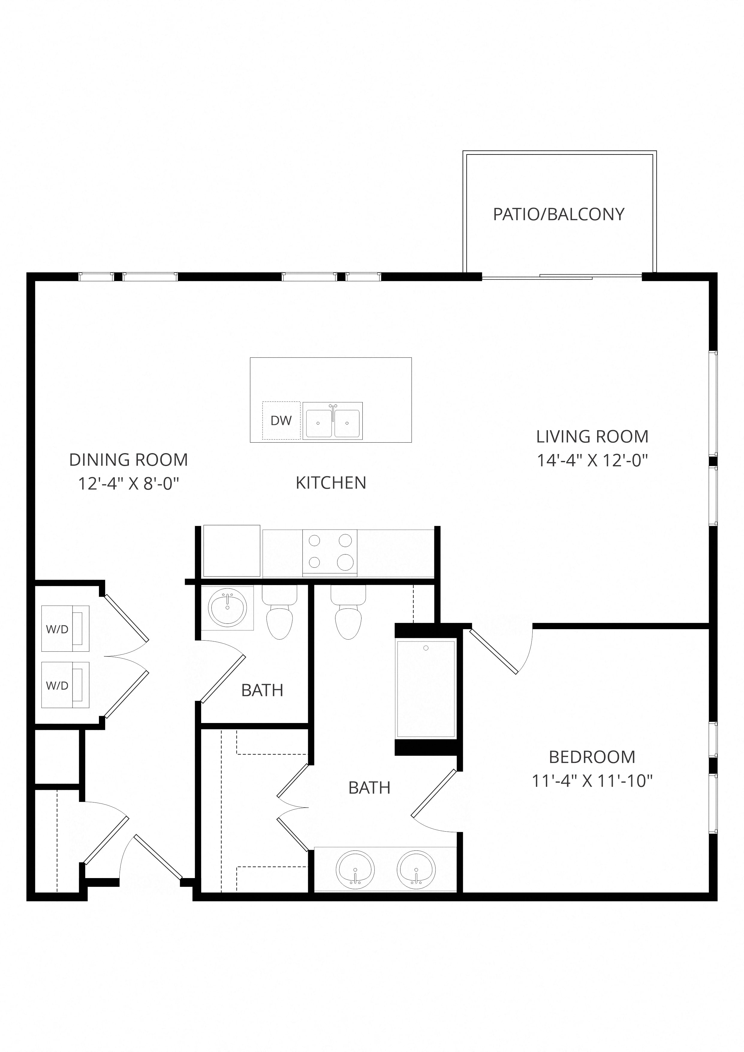 B26 1x1.5 floor plan