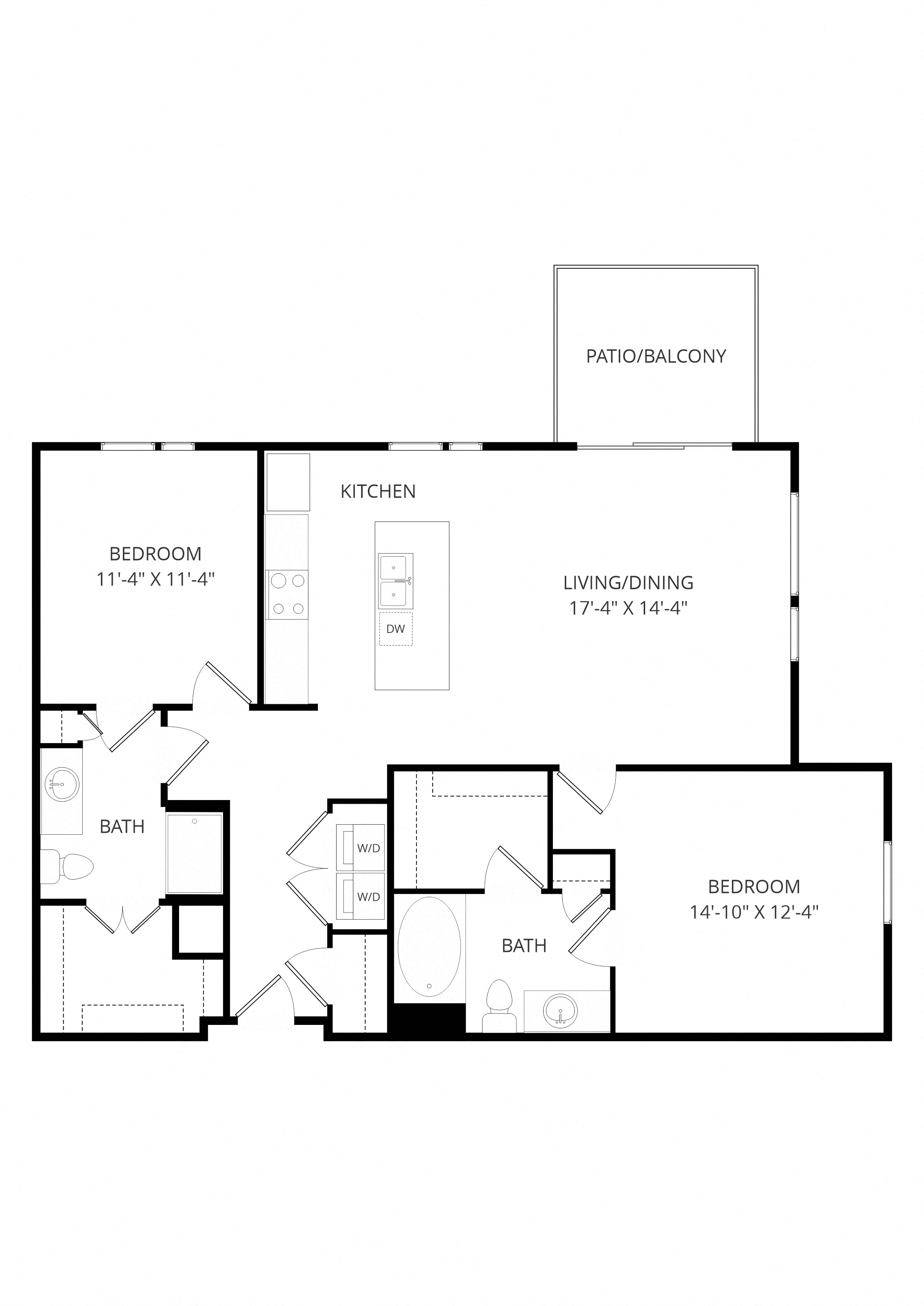 C05 2x2 floor plan