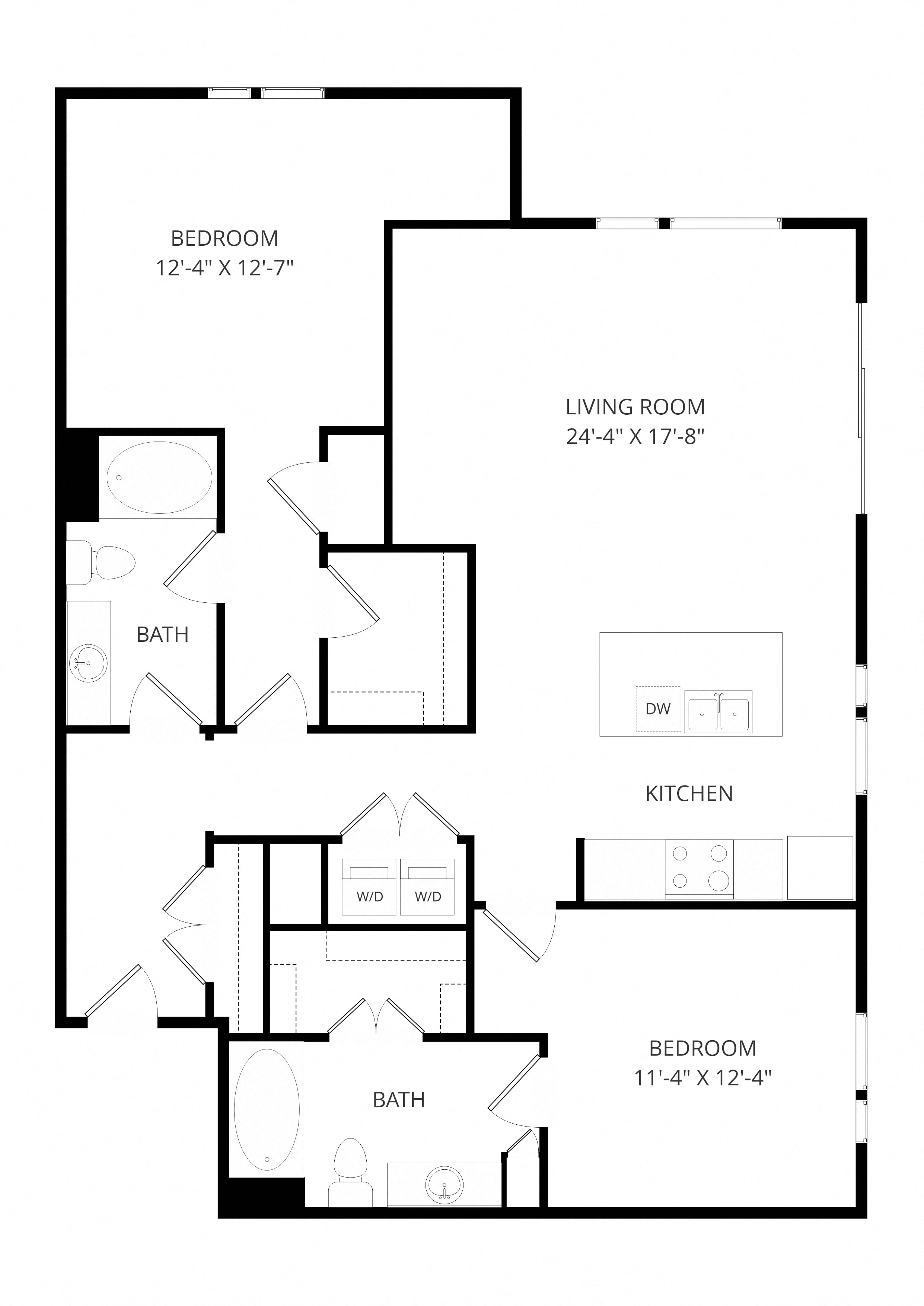C14 2x2 floor plan