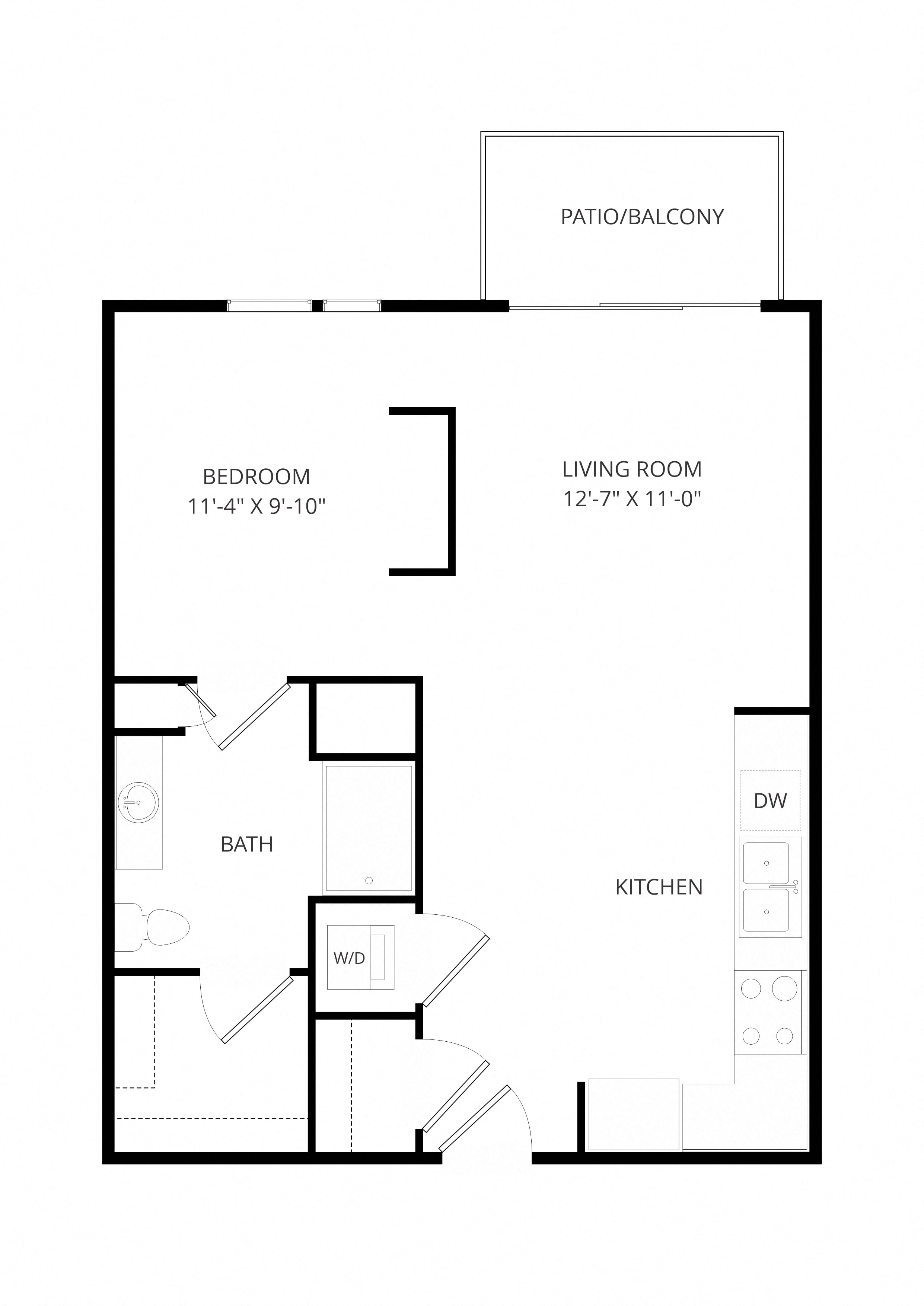 A5 0x1 floor plan