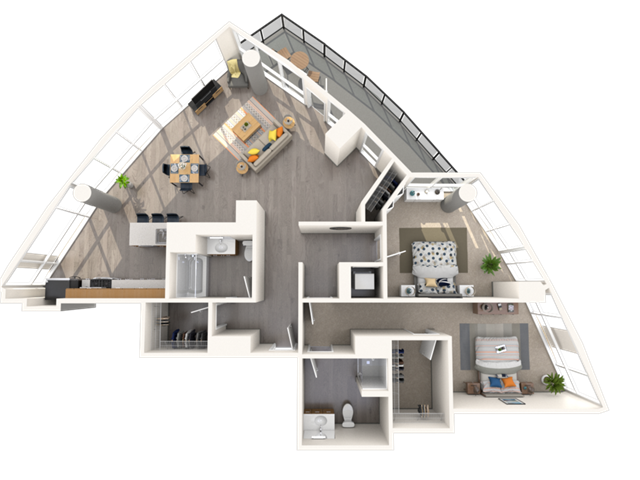 5 PH floor plan