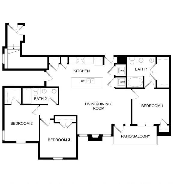 3x2 Nautical floor plan