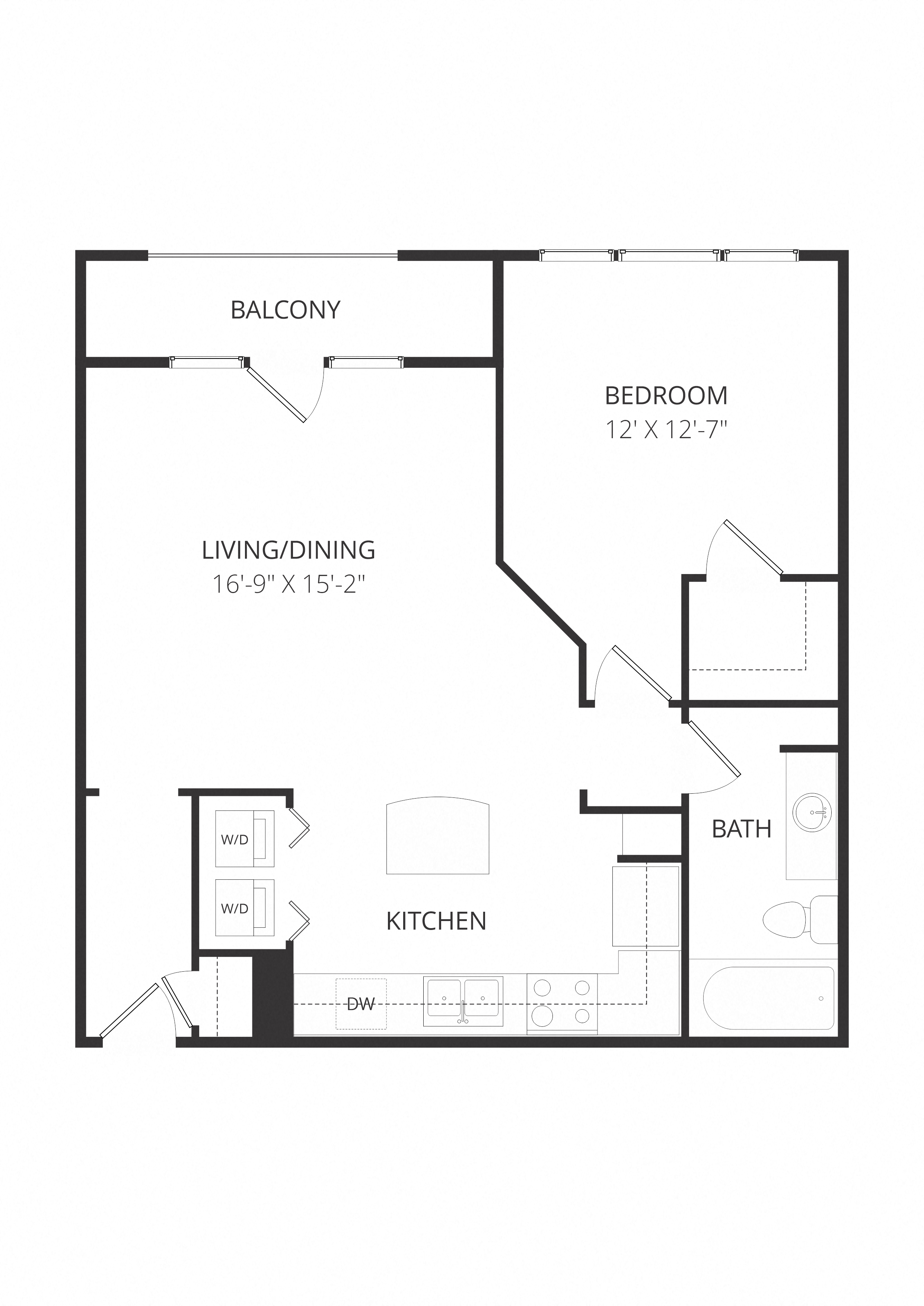 BuildingPPA2_OneBedroom floor plan