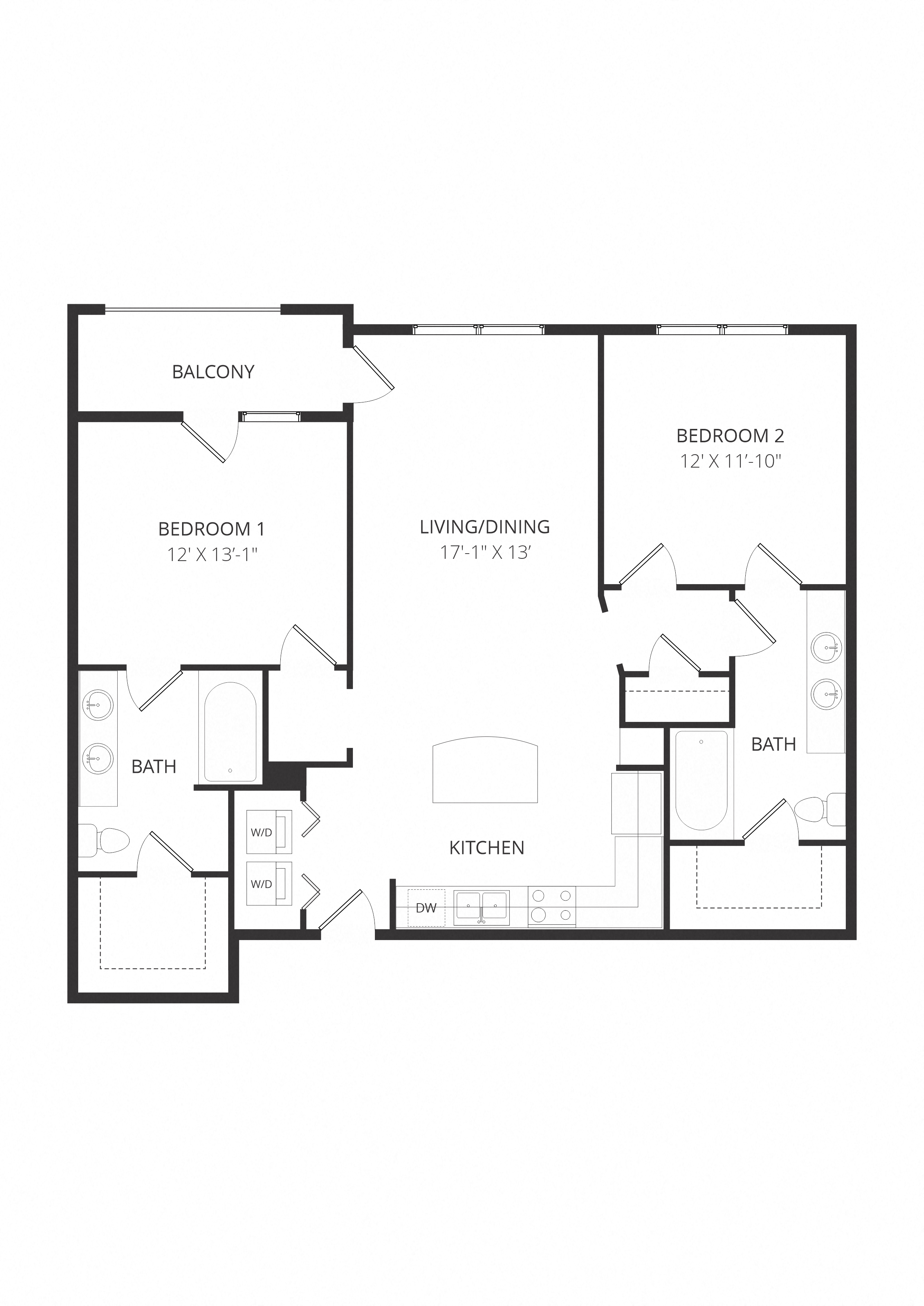 BuildingPPB2_TwoBedroom floor plan
