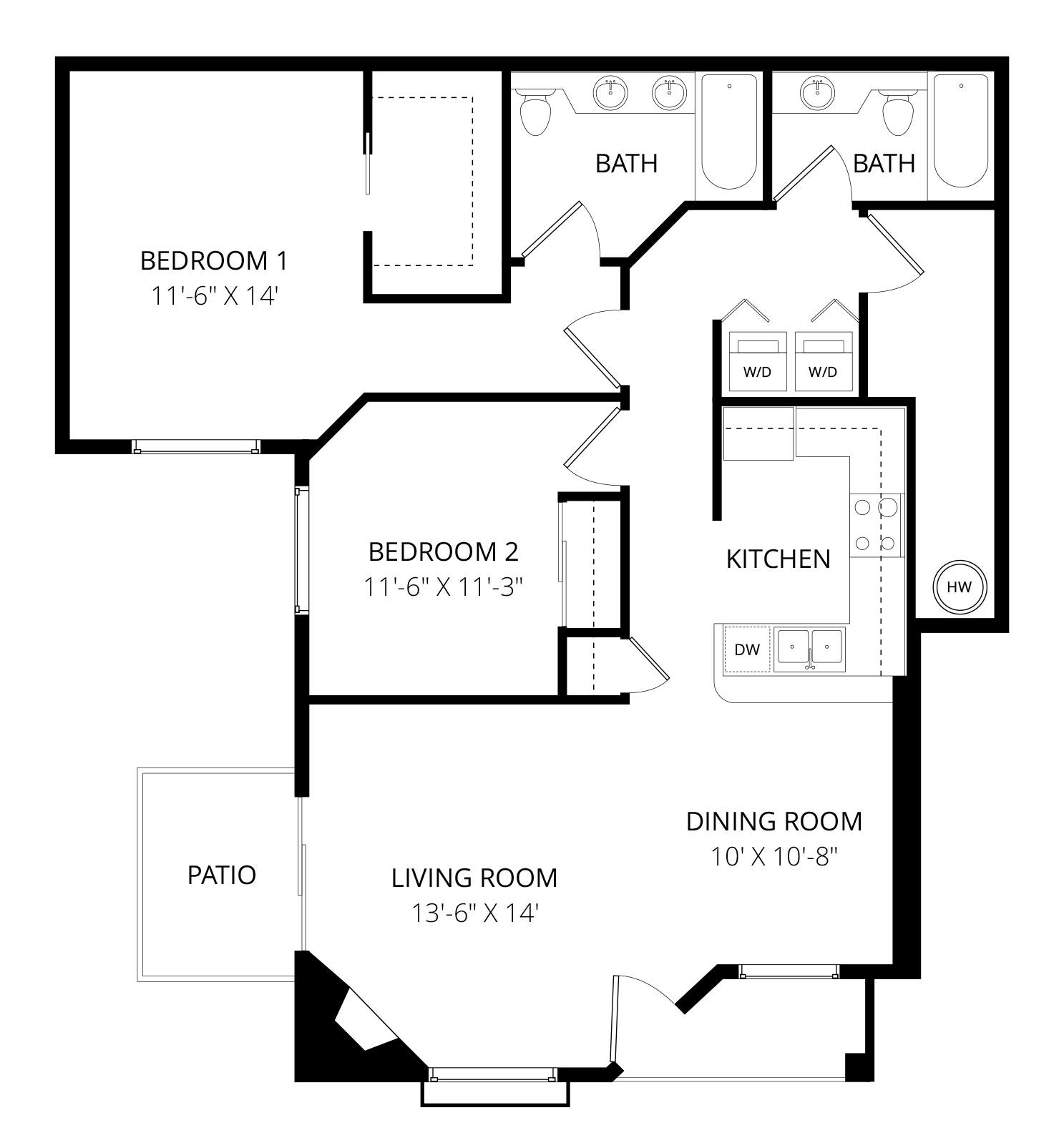 Palomino Top Floor Remodel floor plan