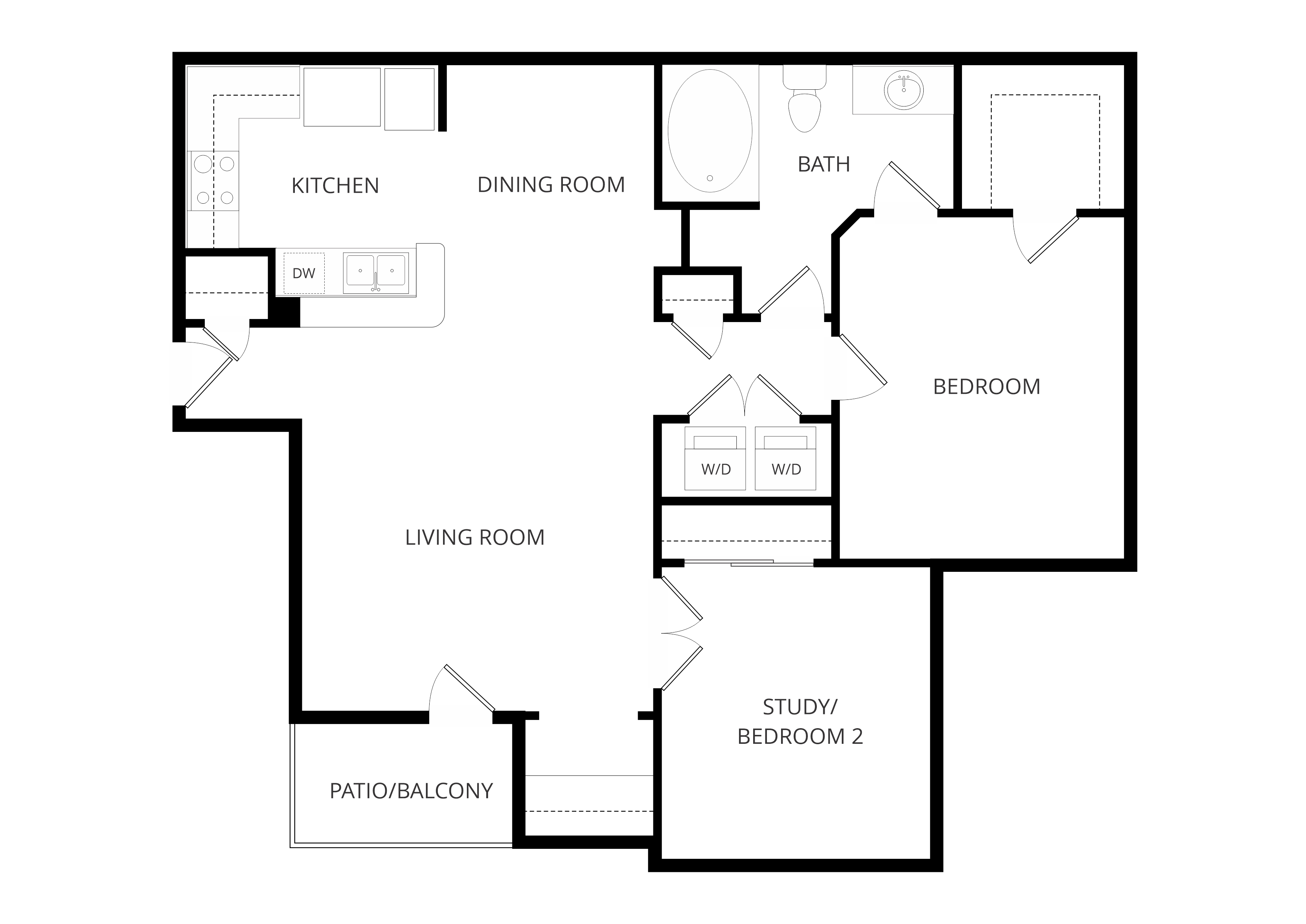 1B floor plan