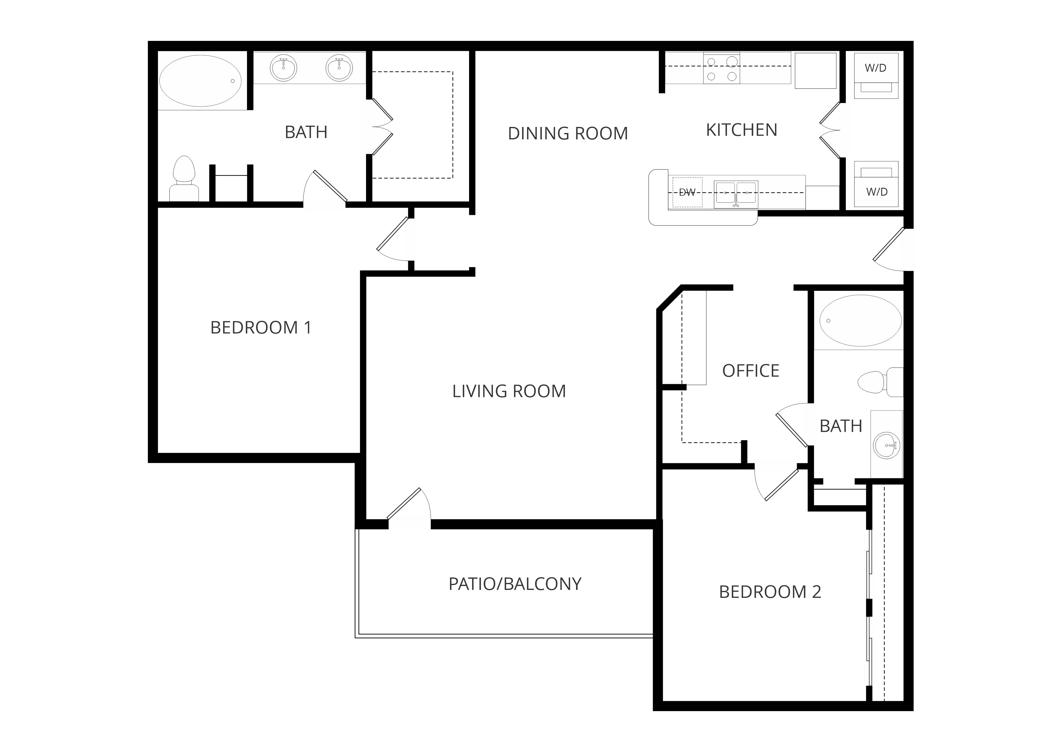 2B floor plan