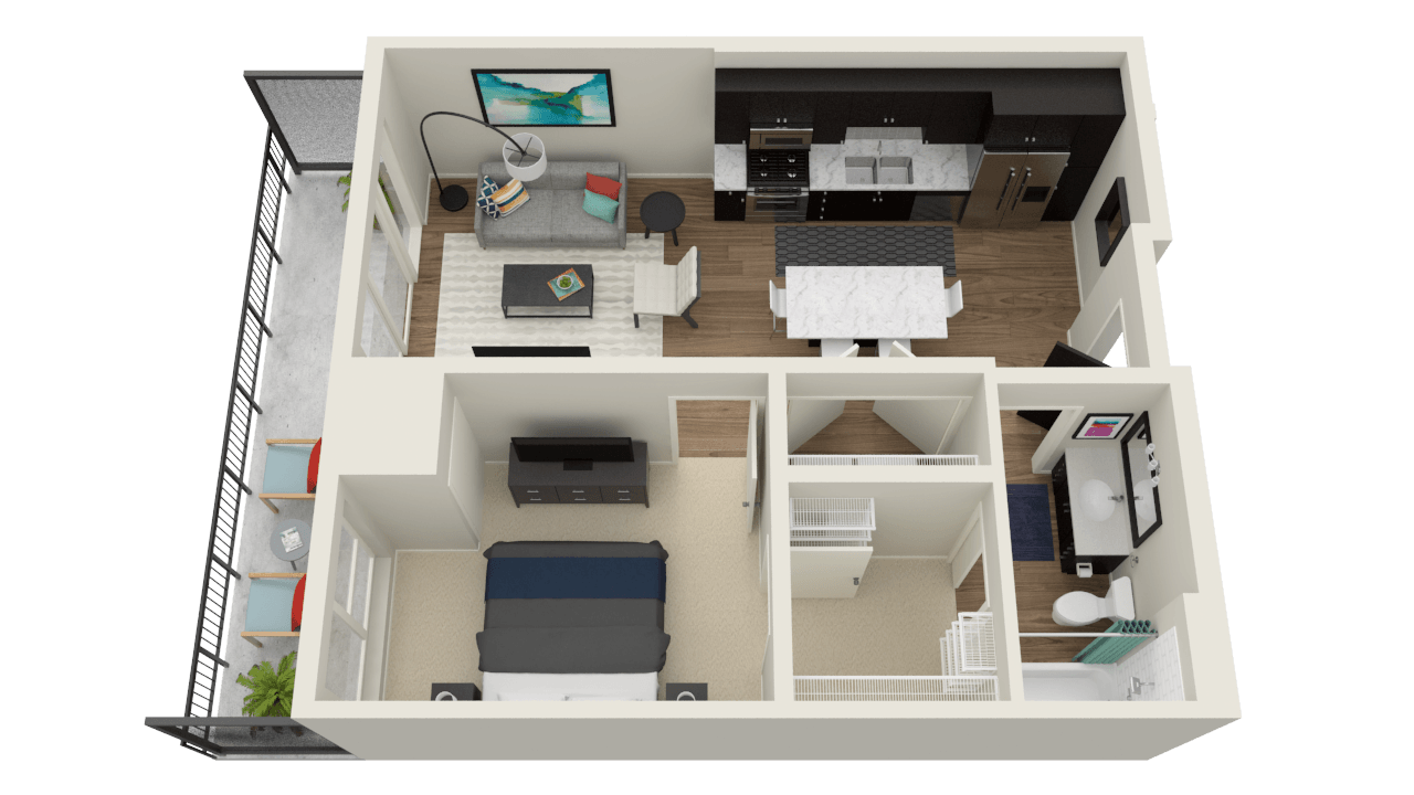 Seventeen floor plan