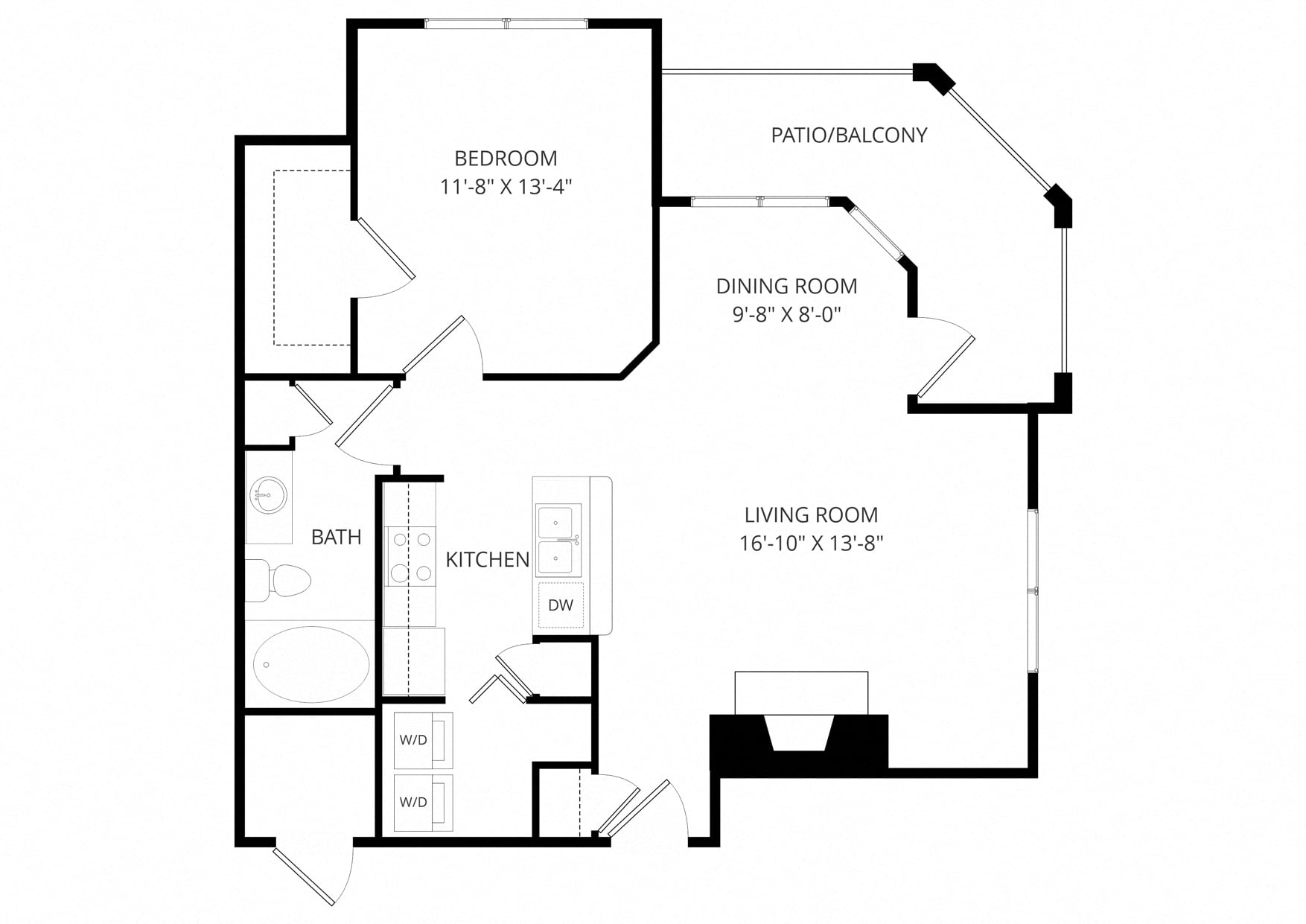 1B floor plan