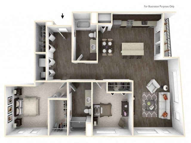TACK_TwoBedroom floor plan