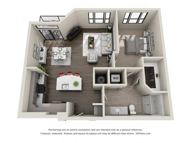 A5_OneBedroom floor plan