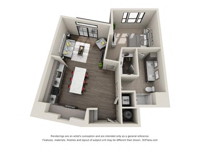 A9_OneBedroom floor plan