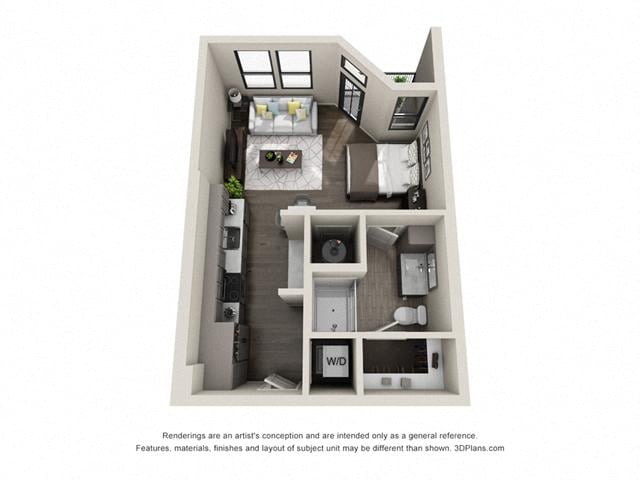 S1ALT_Studio floor plan