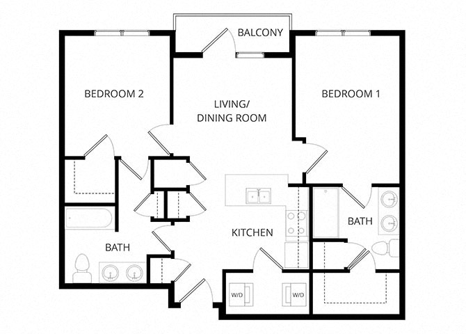 Niagara_TwoBedroom floor plan