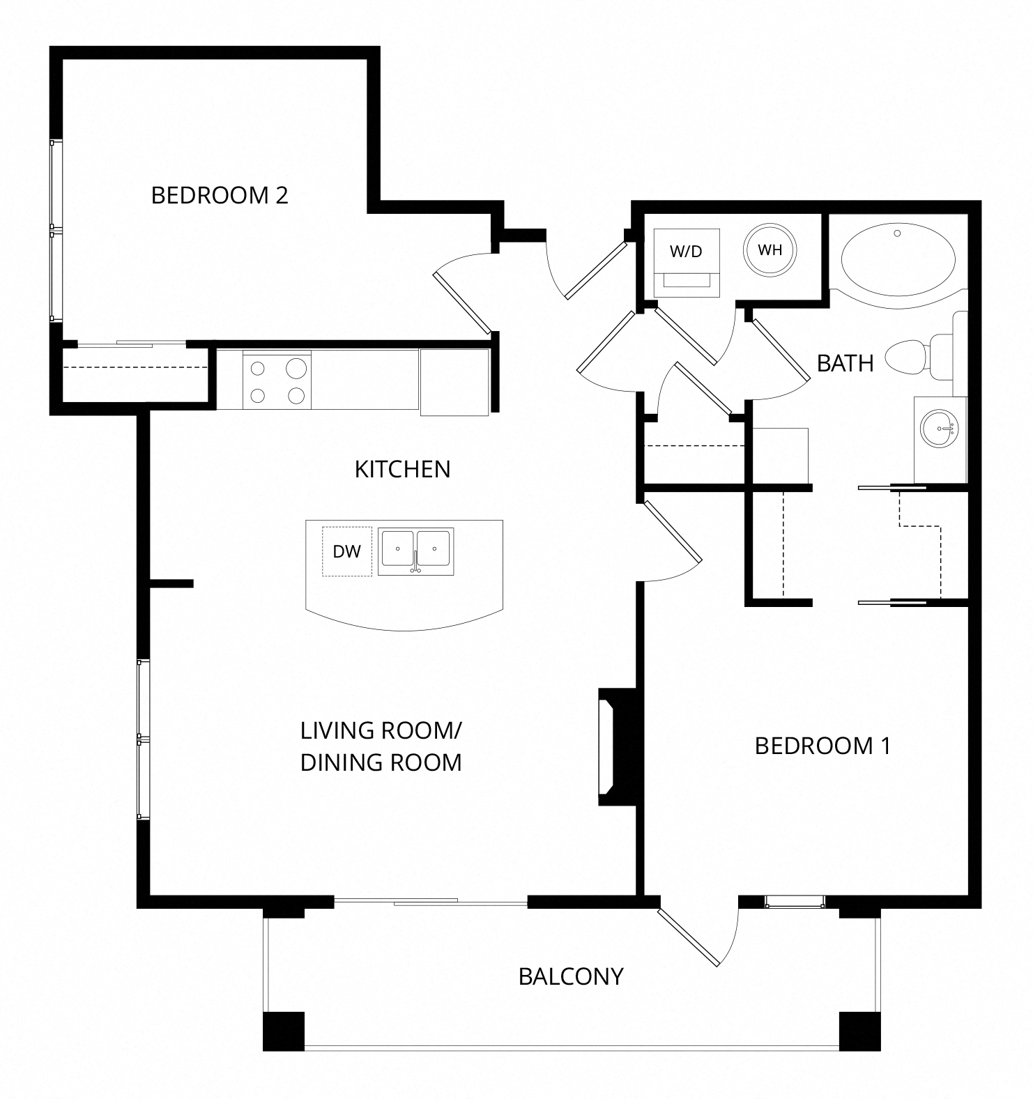 Chianti_TwoBedroom floor plan