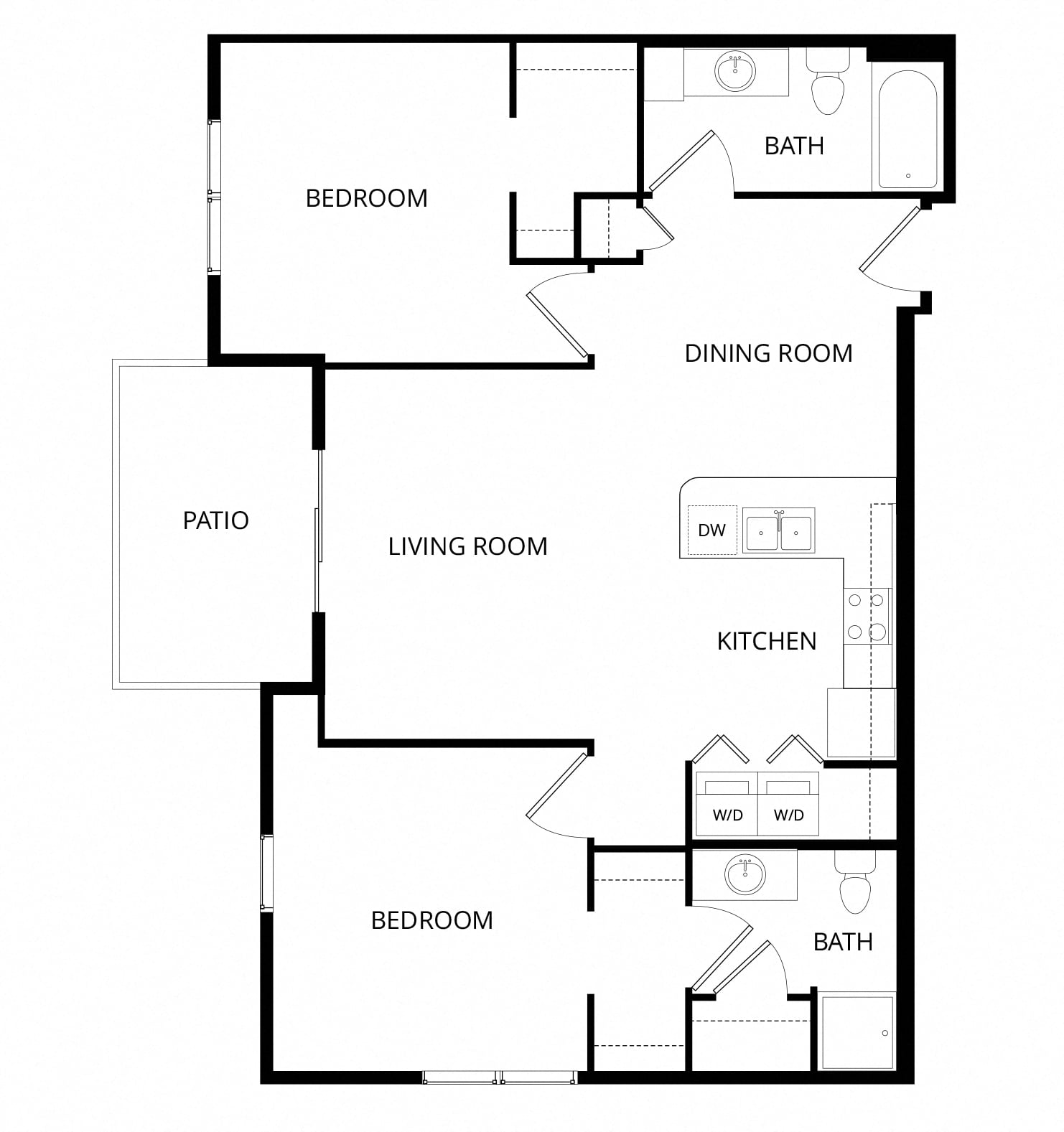 2x2 Lacebark floor plan