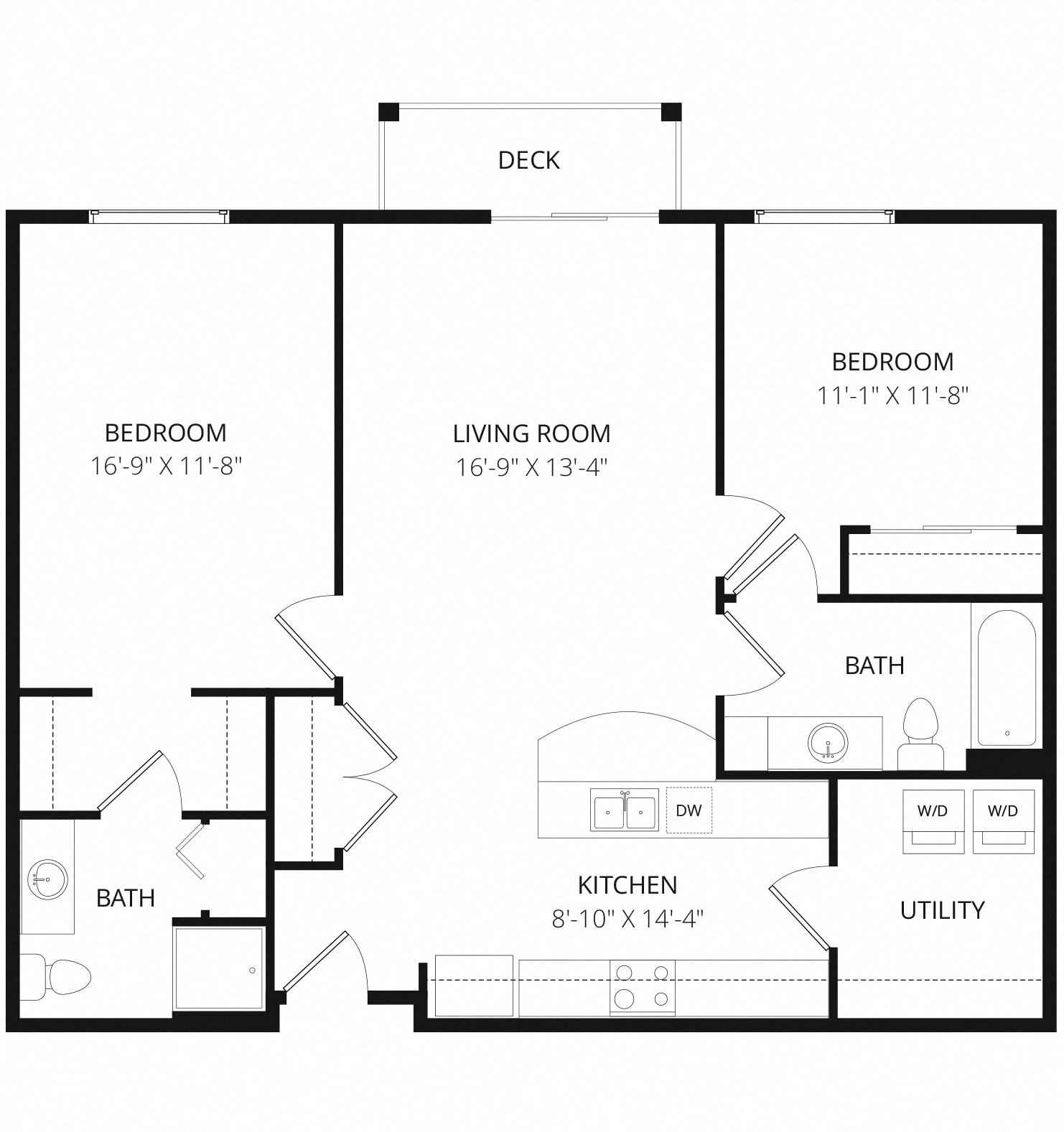 2x2 Missouri floor plan