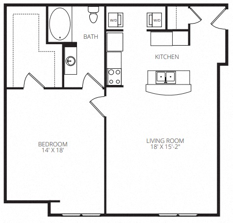 OKeeffe_OneBedroom floor plan