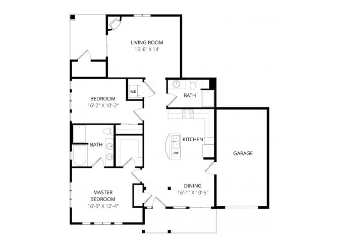 Bari_TwoBedroom floor plan