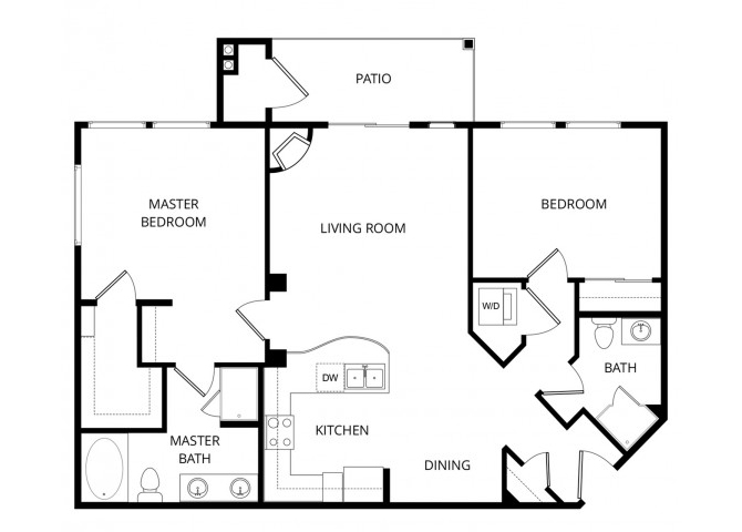 Florence_TwoBedroom floor plan