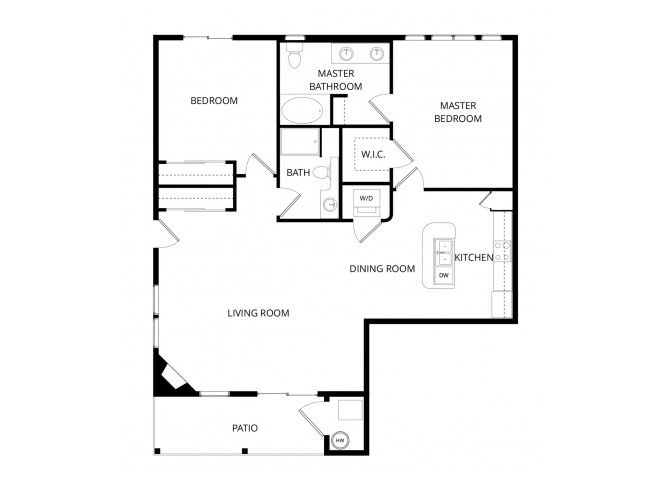 Genoa_TwoBedroom floor plan