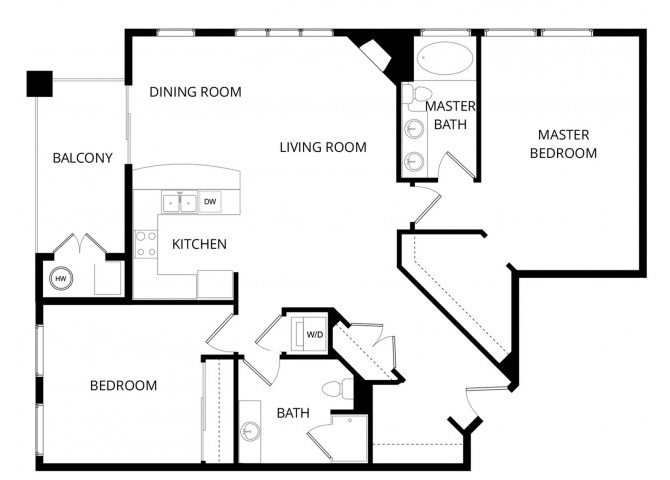 Ravenna_TwoBedroom floor plan